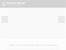 Tablet Screenshot of escape-route.co.uk